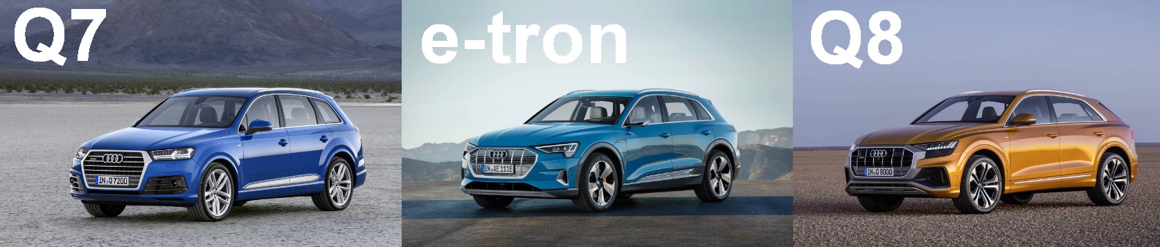 Audi Q7 Q8 e tron