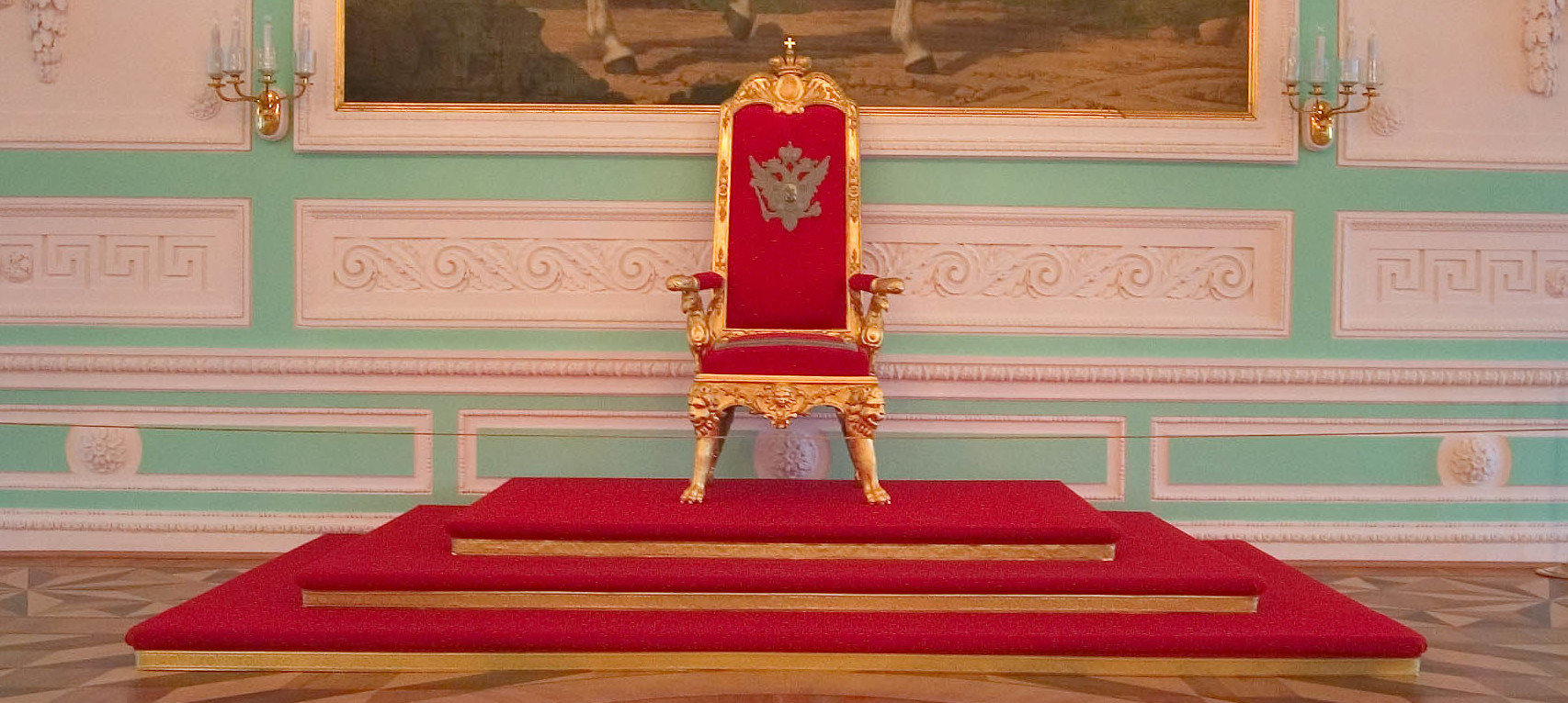 rsz saint petersburg and grand palace peterhof throne near