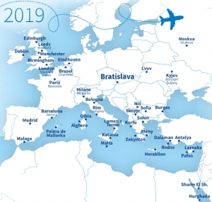 Bratislavské letisko bude ďalšieho pol roka spájať so svetom až 47 pravidelných liniek