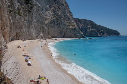 Pláž Katsiki na ostrove Lefkada