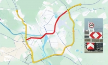 Kamióny začali obchádzať Bratislavu po južnom obchvate. Vylúčenie tranzitu odľahčí Prístavný most