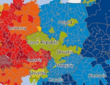 Príjmová mapa Európy